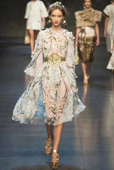 Spoločenské večerné šaty Dolce a Gabbana Šiffon