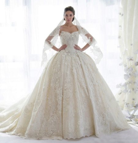 The most beautiful magnificent wedding dress