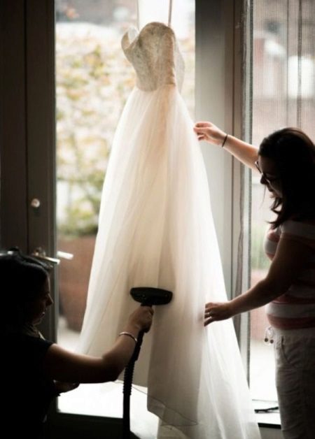 Vestido de novia humeante