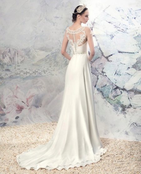 Papilio wedding dress with the illusion of a naked back