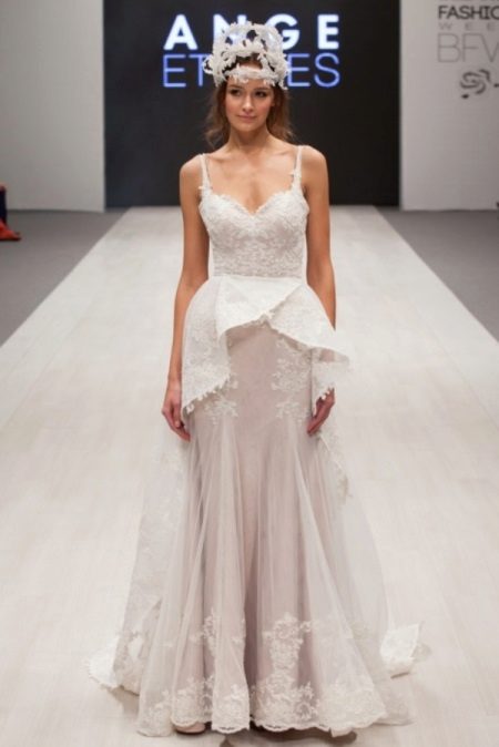 Ange Etoiles Peplum Wedding Dress