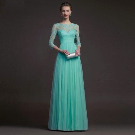 Hermoso vestido turquesa