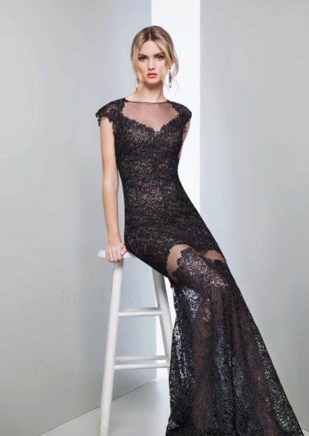 Μαύρο φόρεμα φόρεμα από το Mignon