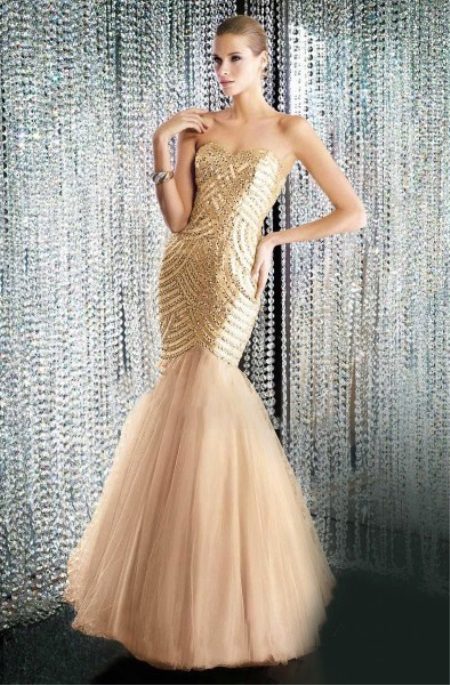 Zlatna sirena haljina