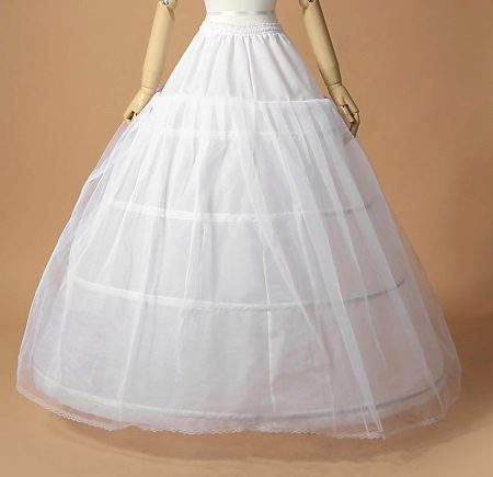 Petticoat med ringar och mesh övre kjol