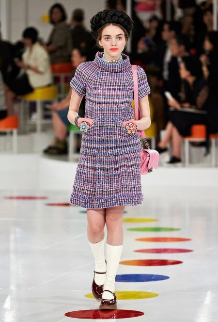 Chanel tweed kjole kort