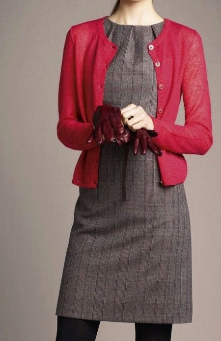 Dresses in a business style made of natural fabrics