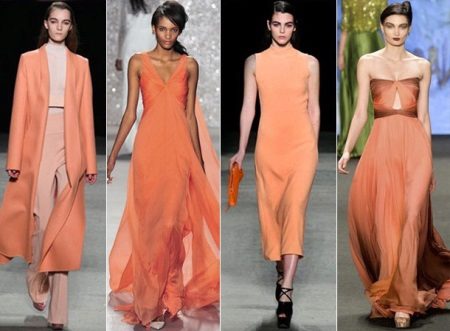 Vestidos de naranja cadmio