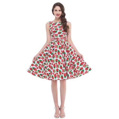 50s στυλ φόρεμα για τις λεπτές γυναίκες