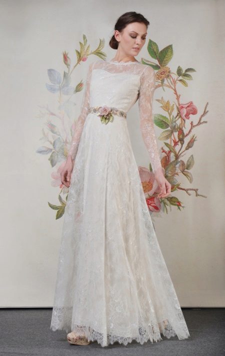 Vestido de novia modesto