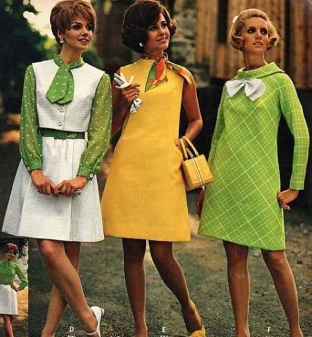 Kjoler i stilen på 60-tallet