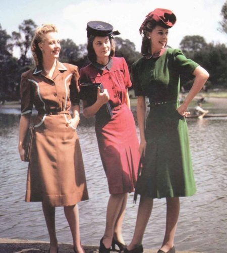 Retro šaty 40. rokov