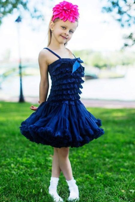 فستان بتنورة أمريكية قصيرة للفتاة