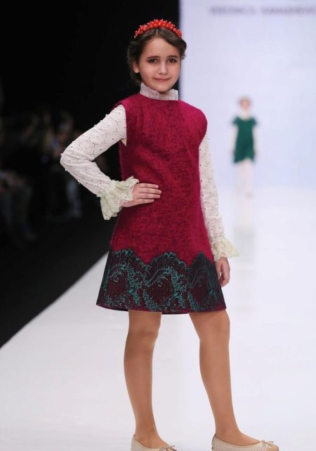 Suknelė žiemai be rankovių 10–12 metų mergaitei