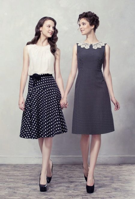 black and white poplin dresses