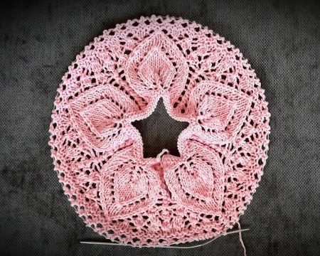 Knitted top for knitting dresses for girls