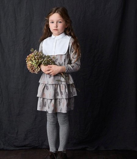 trang phục cho bé gái 5 tuổi mỗi ngày với diềm xếp