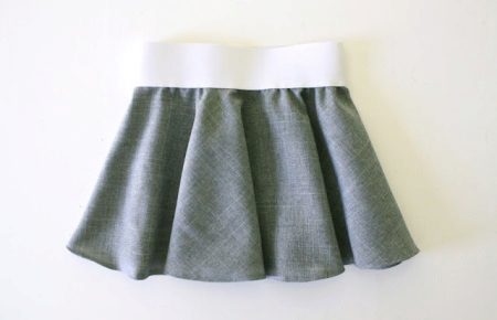 Polu-suknja s elastikom